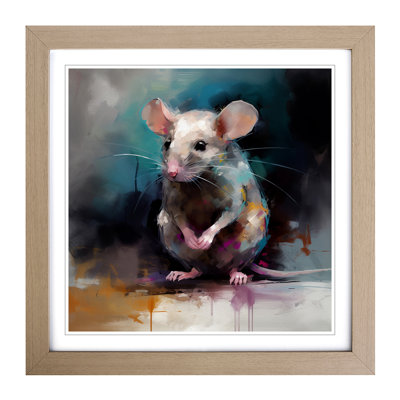 Mouse Gestural Art No.2 - Framed Print