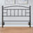 Black Metal Headboard Fits Full, Queen, King Size Bed Frames-282485773