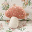 Lit en microfibre double / grand, conception de jardin champignon, édredon double / grand, jardin coloré, rembourrage