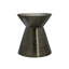 Table d'appoint, tambour, côté, bout, table de chevet, lampe, métal gris, contemporain, moderne-130071587