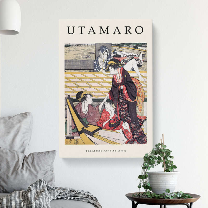 Pleasure Parties Print by Kitagawa Utamaro - Wrapped Canvas, 76cm H x 50cm W x 3cm D