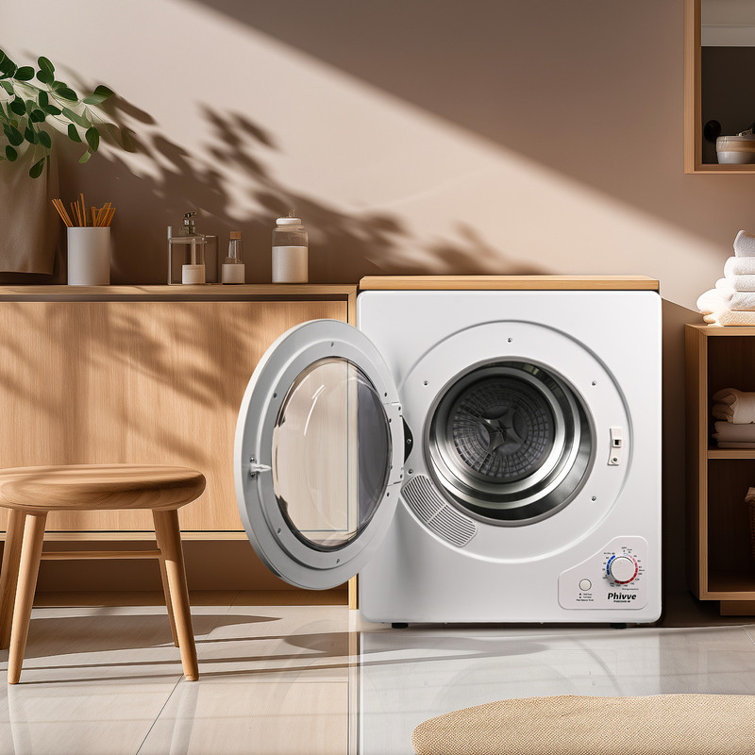 2.8-cu ft Stackable Vented Smart Electric Dryer (White) ENERGY STAR