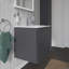 Base de meuble-lavabo simple murale Duravit seulement (graphite mat)-2073335745