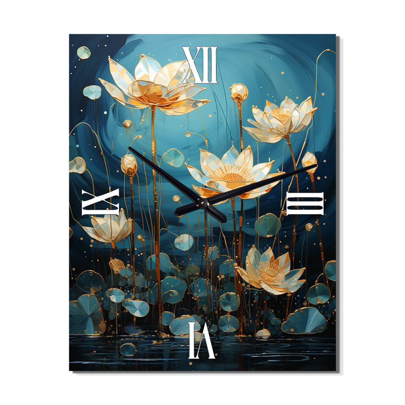 Cynthea - Horloge murale Lotus surdimensionnée, Petit