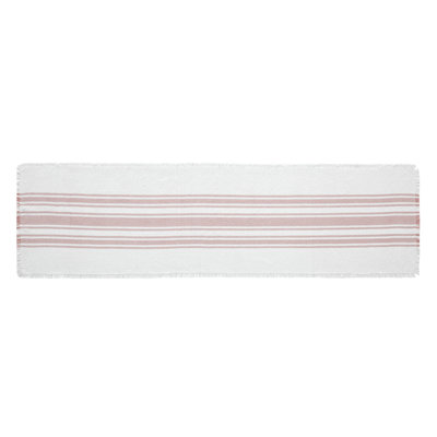 Antique White Stripe Coral Indoor/Outdoor Runner 12X36