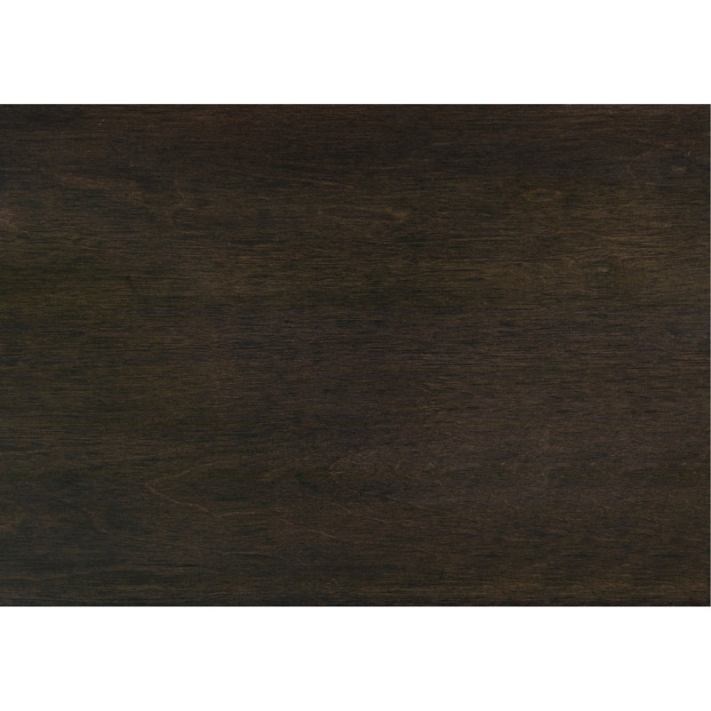 Ensemble de 2 chaises à finition espresso avec revêtement en similicuir noir