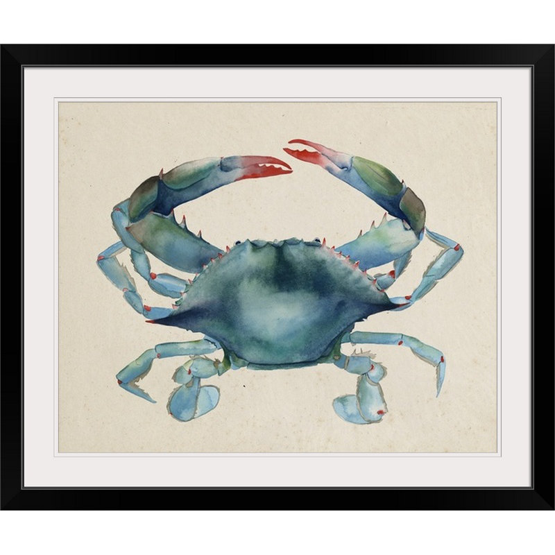 «Sea Dweller III», impression de Grace Popp, Cadre noir, H 27 po x l 32 po x P 1 po