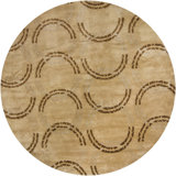 Aadi Geometric Hand-Knotted Wool Brown/Tan Area Rug