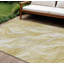 Tapis extérieur lavable abstrait beige et ivoire doré 10 pi x 14 pi
