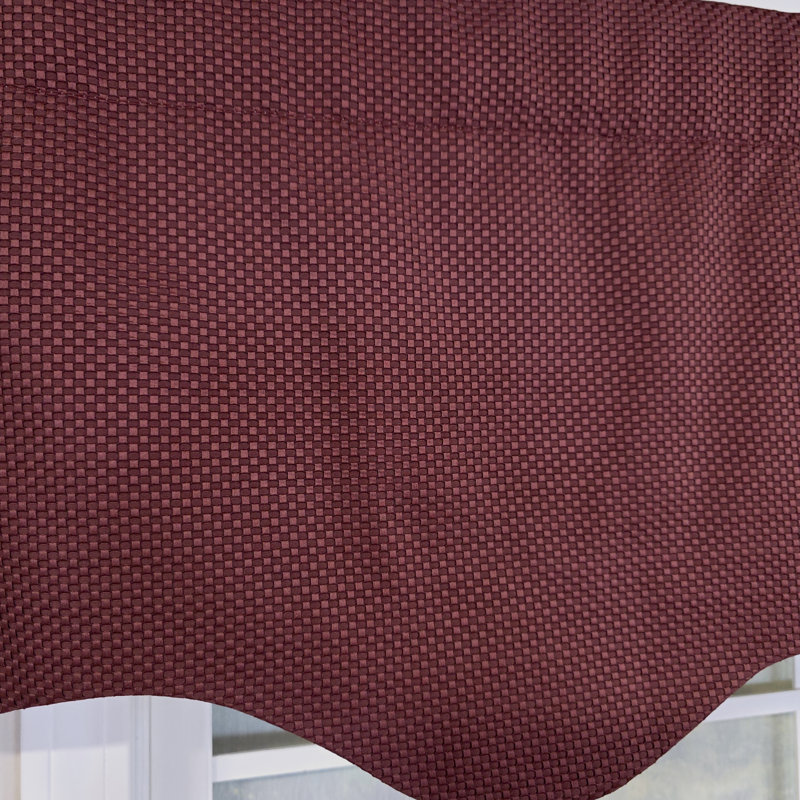 RLF Home Basket Weave Regal Valance, Purple