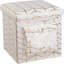 Repose-pieds large avec rangement Miel 15-536776956