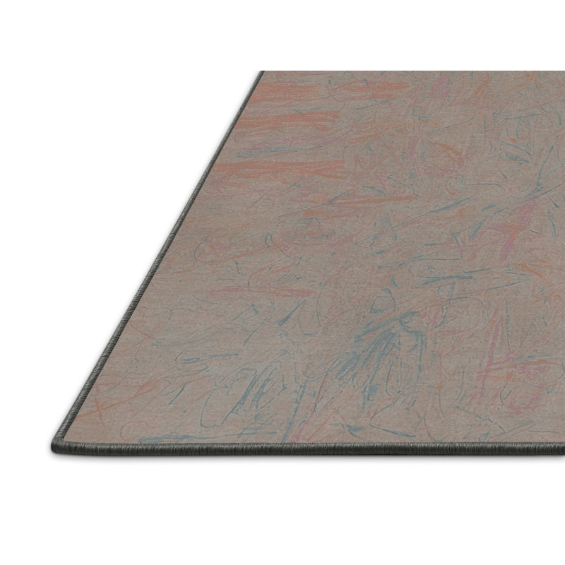Tapis gris soyeux et moelleux, Rectangle 8 pi x 10 pi