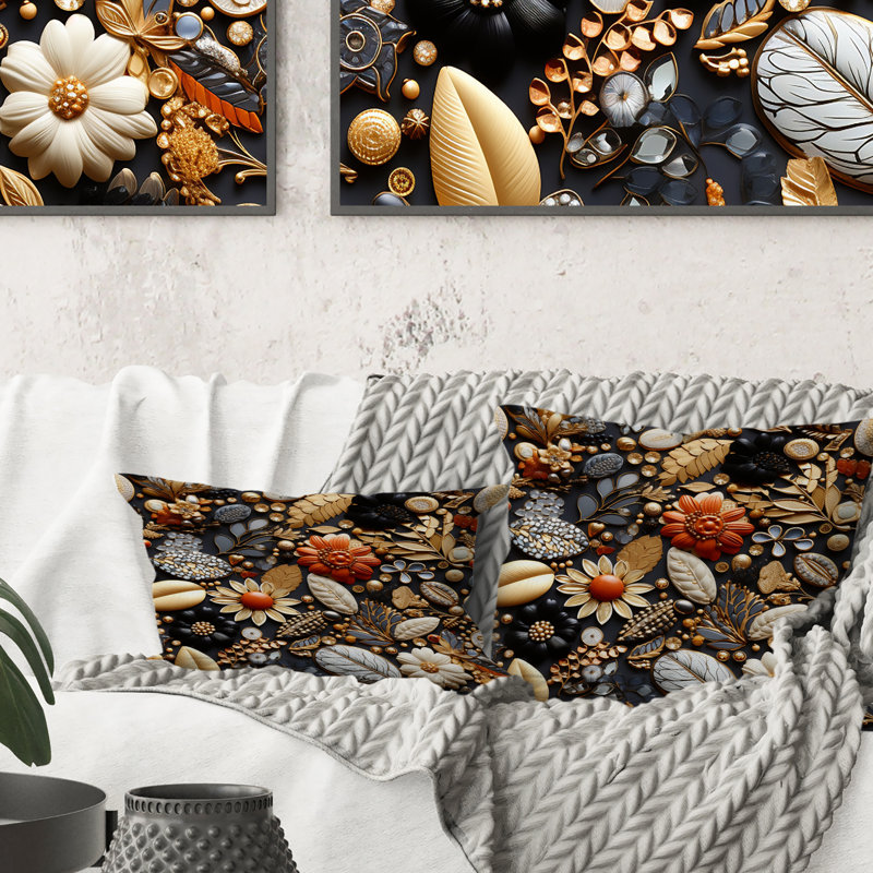 Floral Throw Pillow