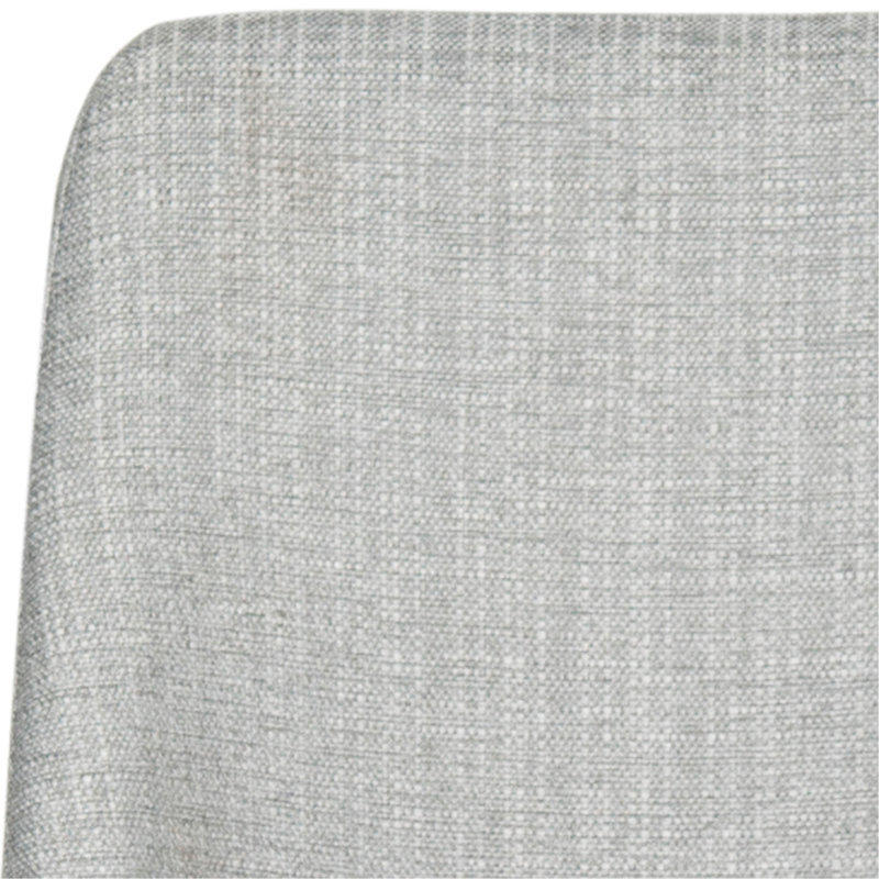 Chromium 18.5'' H Faux Leather Upholstered Metal Side Chair, Gray