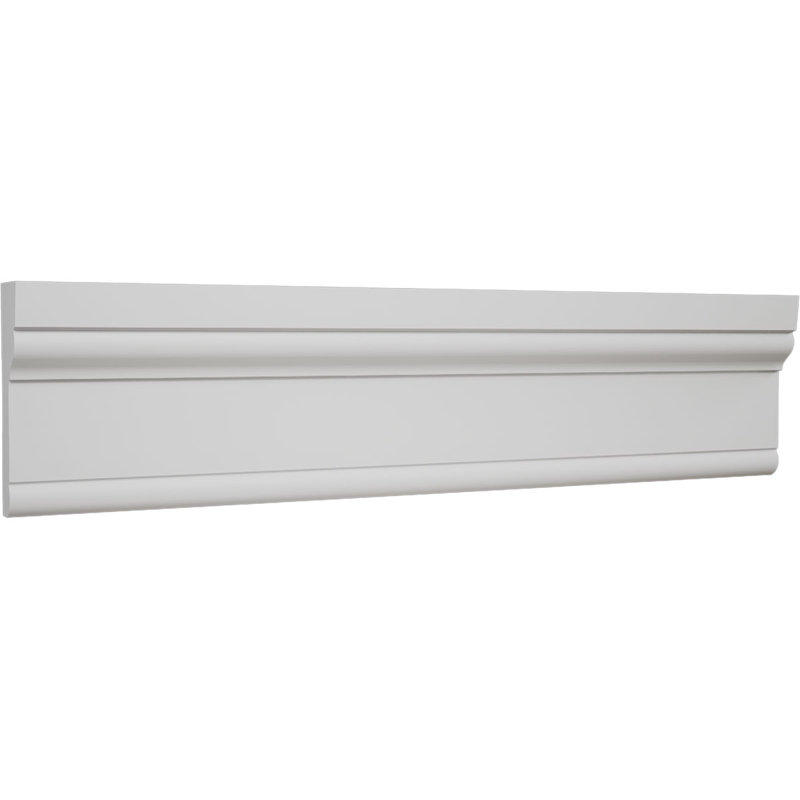 WM520 - H 3 1/2 po x P 1 1/16 po x L 96 po, moulure de boîtier en PVC TrueCraft Adams, blanc