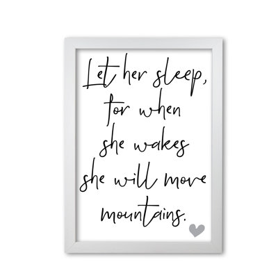 Let Her Sleep - Print