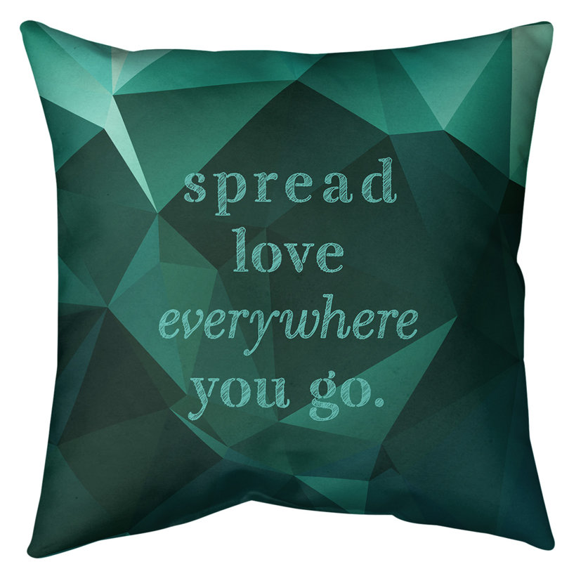 Coussin de sol à motif de pierres précieuses, H 28 po x l 28 po, Vert émeraude