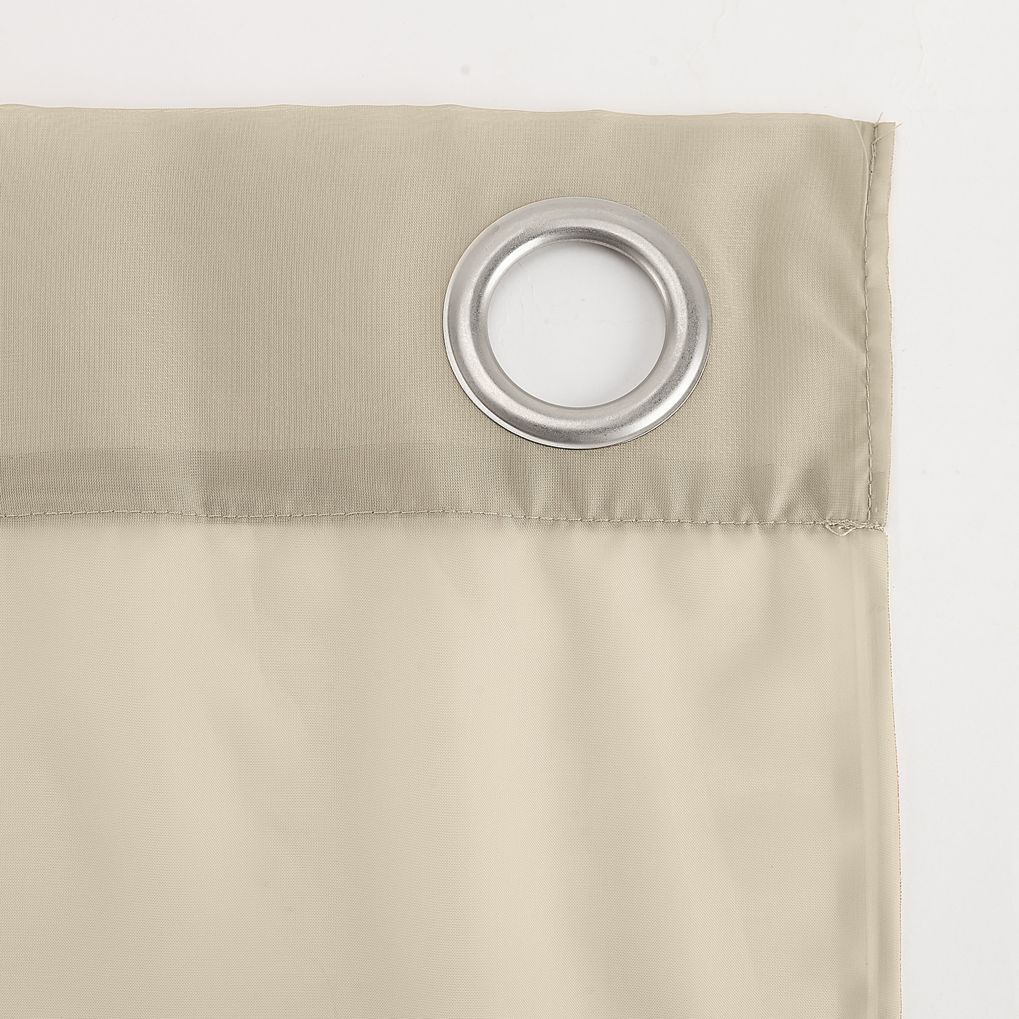 Sheer Single Curtain Panel, Oatmeal, 59" W x 84" L