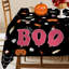 Nappe d'Halloween rectangulaire 60 x 84 pouces, décoration de table d'Halloween, toile de table d'Halloween fantôme citrouille d'araignée noire, housse de table Halloween