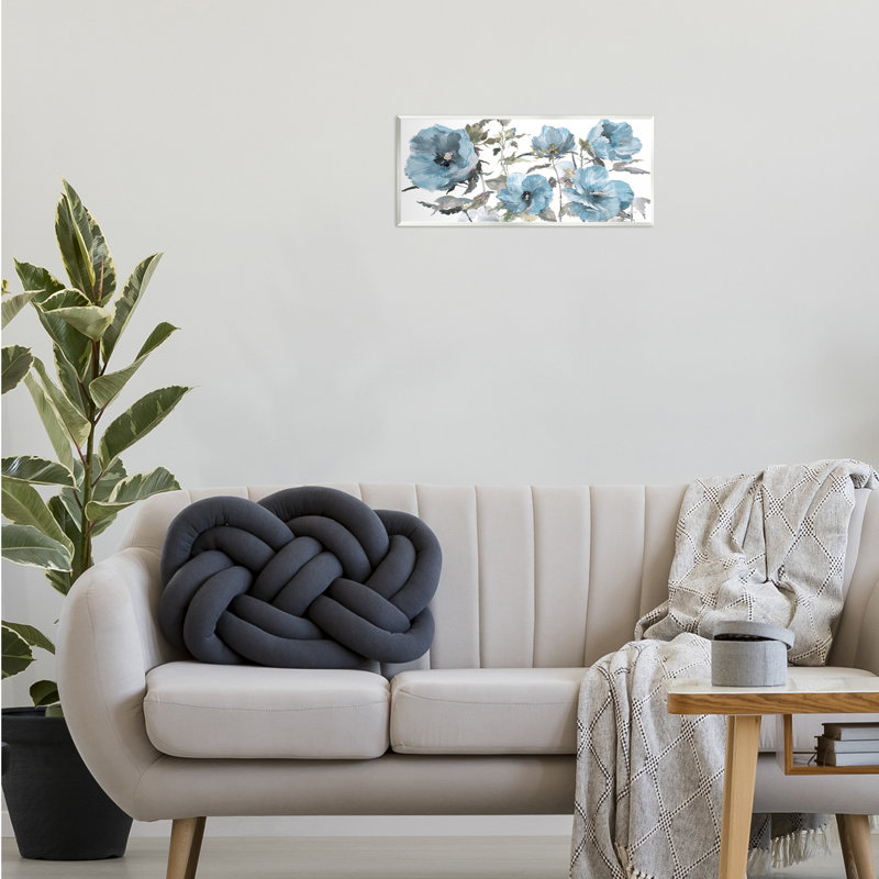  «Blue Poppies on White», art mural par Theresa Heidel