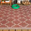 Tapis intérieur / extérieur rouge / beige Hague Moroccan Trellis-913270684