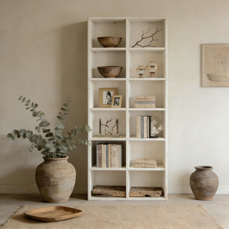 Bibliothèque compacte, présentoir attrayant, armoire ouverte