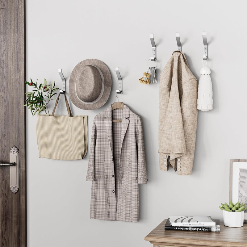 Lorentzen Metal Wall Wall Hook, Silver