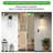 2-Pack Outdoor Wall Light Fixture, Weatherproof LED Wall Sconce With Bubble Crystal And Light Sensor - 12W Per Lamp