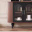 Buffet en bois de noyer brun-132392538