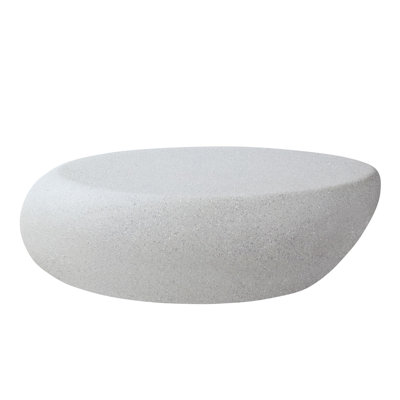 Modern Oval Rock Design Coffee Table