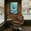 Motif abstrait de vagues abstraites tourbillonnant sur l'océan-988933640