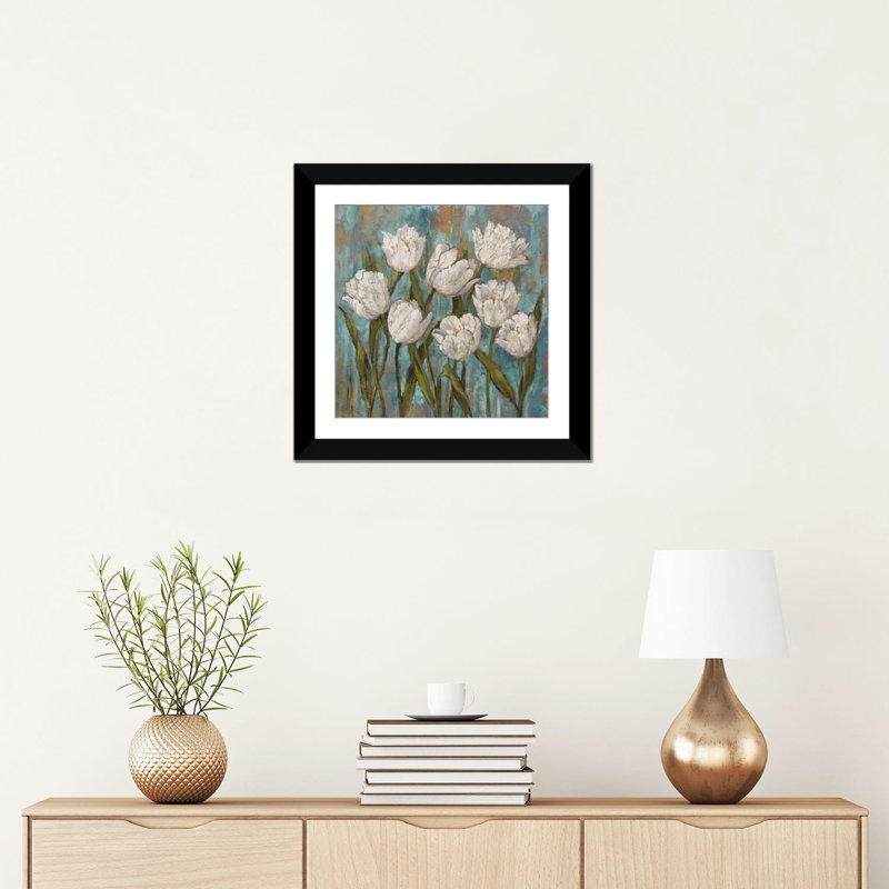 « isabelb jardin ii », reproduction d’art sur toile, H 48 po x l 48 po x P 1,5 po, Toile tendue, Pas de tapis