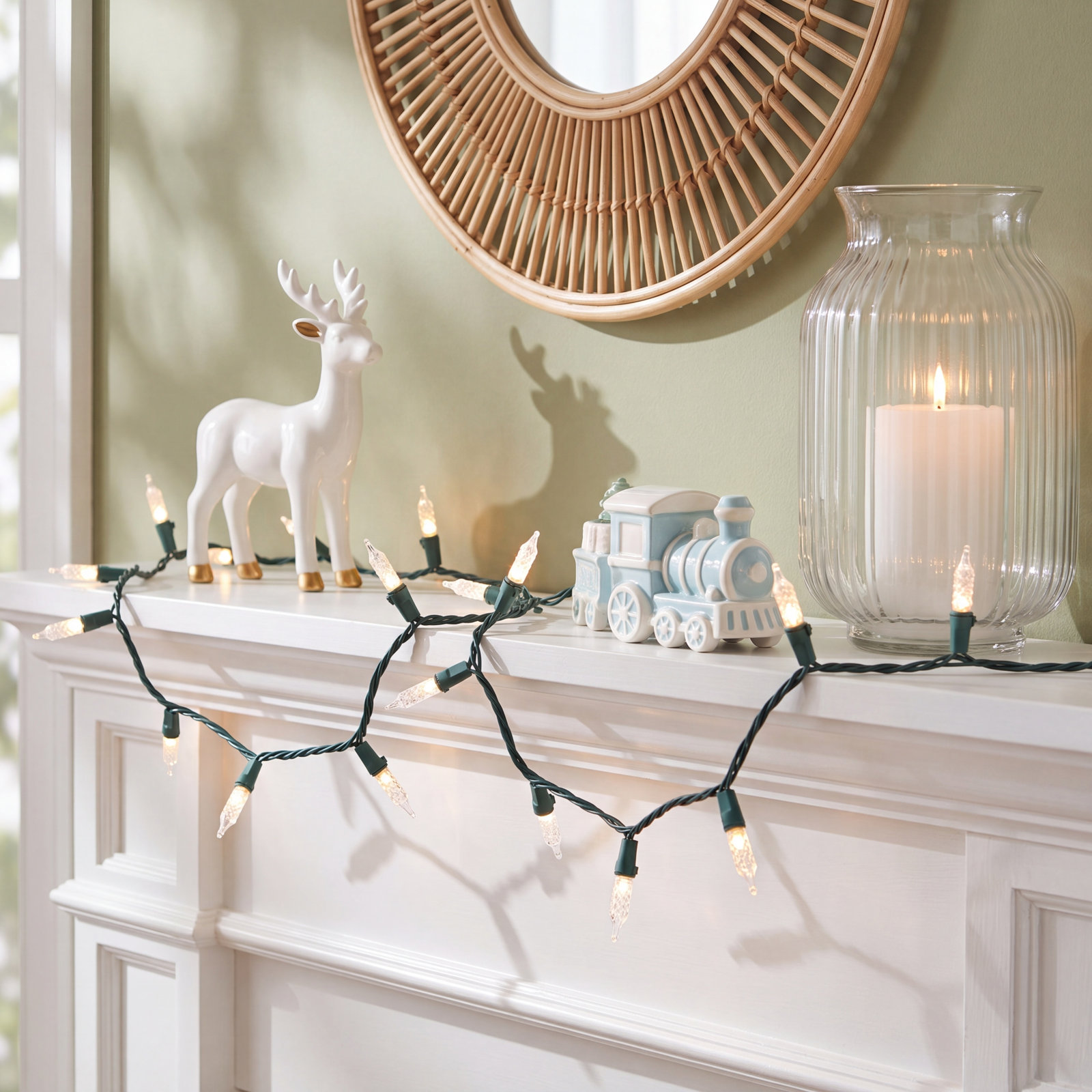 62' M5 Clear LED Christmas String Lights