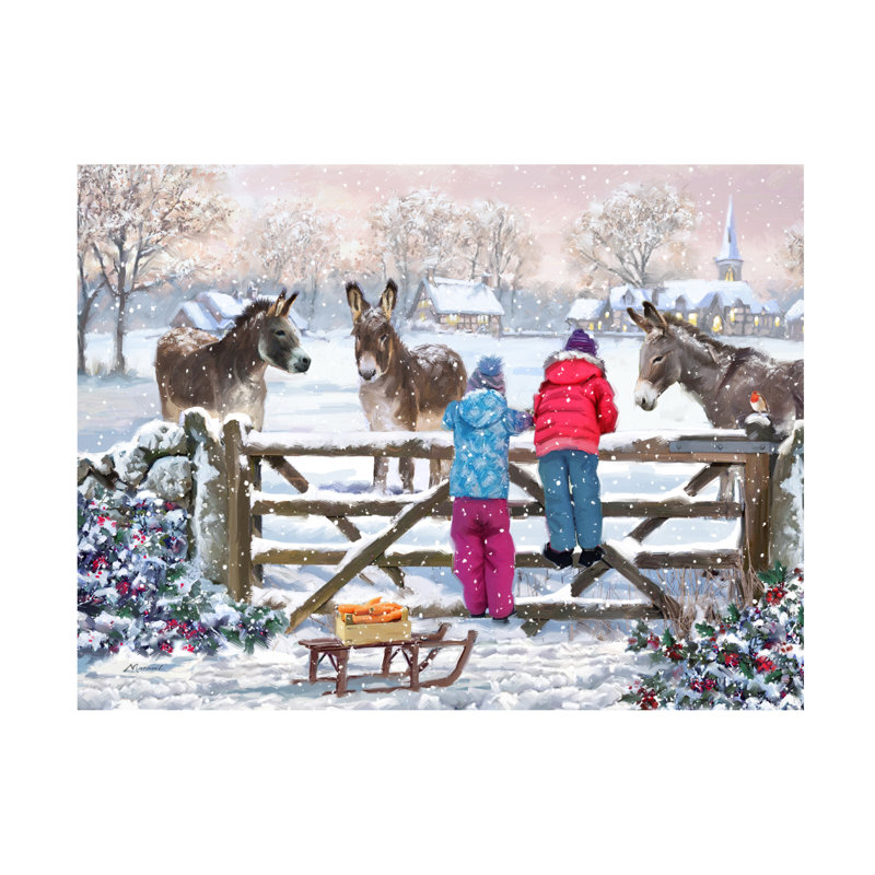 Art sur toile The Macneil Studio «Donkeys», H 14 po x l 19 po x P 2 po