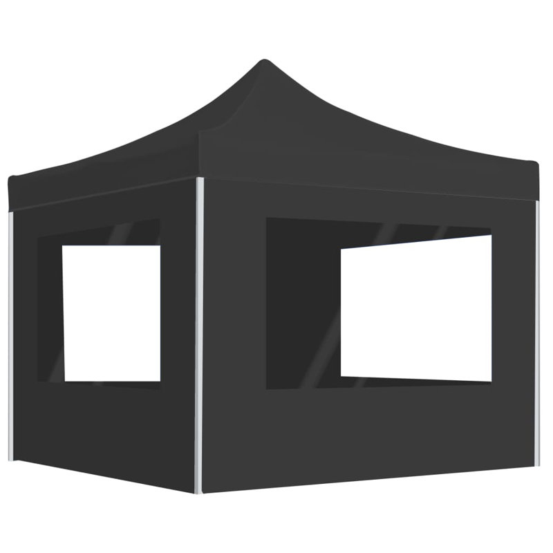 Abney 7.62m x 7.62m Metal Party Tent, Anthracite, 78.74 "H x 78.74 "W x 124 "D