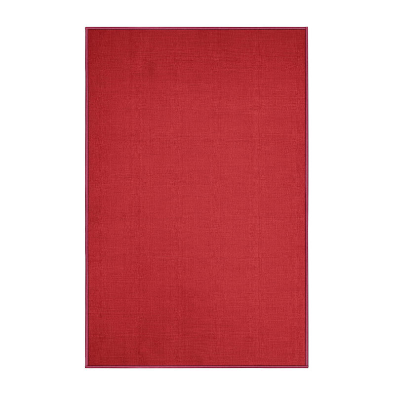 Machine Washable Solid Red Area Rug, Runner 2' x 4'