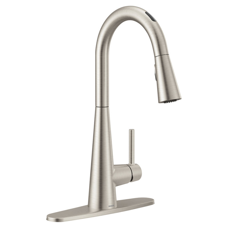 Sleek Smart Touchless Single Handle Kitchen Faucet with Power Clean, Spot Resist Stainless