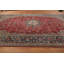 Grand tapis traditionnel rouge à motif floral 10 x 17