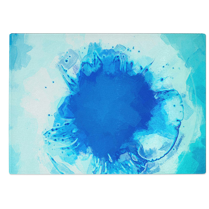 Glass Impossible View in Abstract Chopping Board, 28.5 cm W x 20 cm L