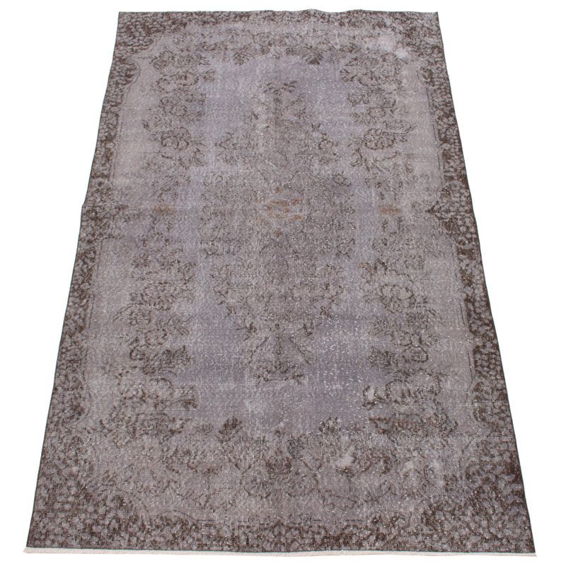 Tapis gris clair à transition de couleur 5 pi 7 po x 9 pi 7 po