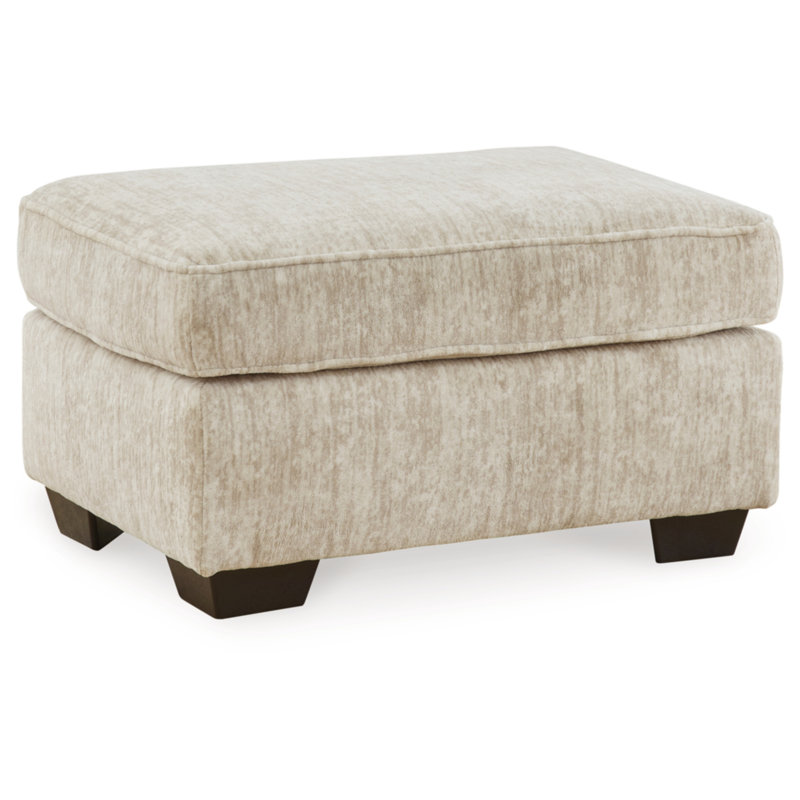 Upholstered Ottoman, Beige