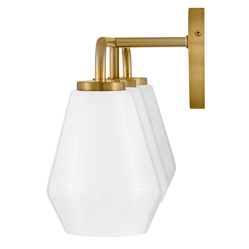 Caravella 3 - Light Vanity Light, Lacquered Brass