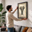 Elephant Portrait Botanical - Framed Print-409719315-409719317