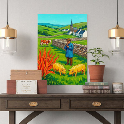 Canvas Wall Art Landscape-2 Vintage Poster Print Home Decor