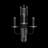 Calliope 3 Light Crystal LED Wall Sconce-101429970