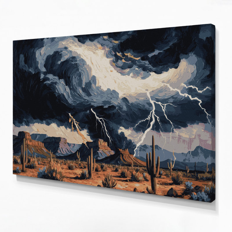 Art mural sur toile gris à motif sud-ouest 231, H 16 po x l 20 po