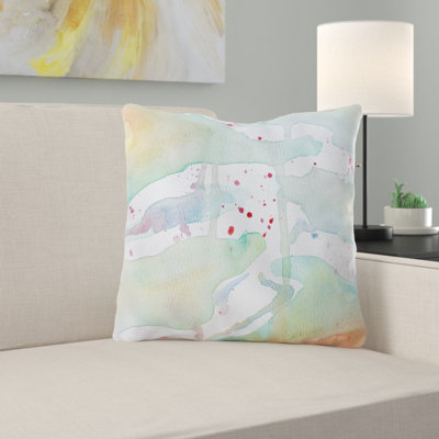 Coussin décoratif aquarelle Mucha