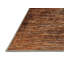 Tapis orange / brun en chenille / polyester tissé à la machine Jassir-1739519208
