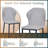 Steves Upholstered Dining Chair with Metal Iron Frame – Modern Curved Back Side Chair in Single or Set of 2-268773922-310722215