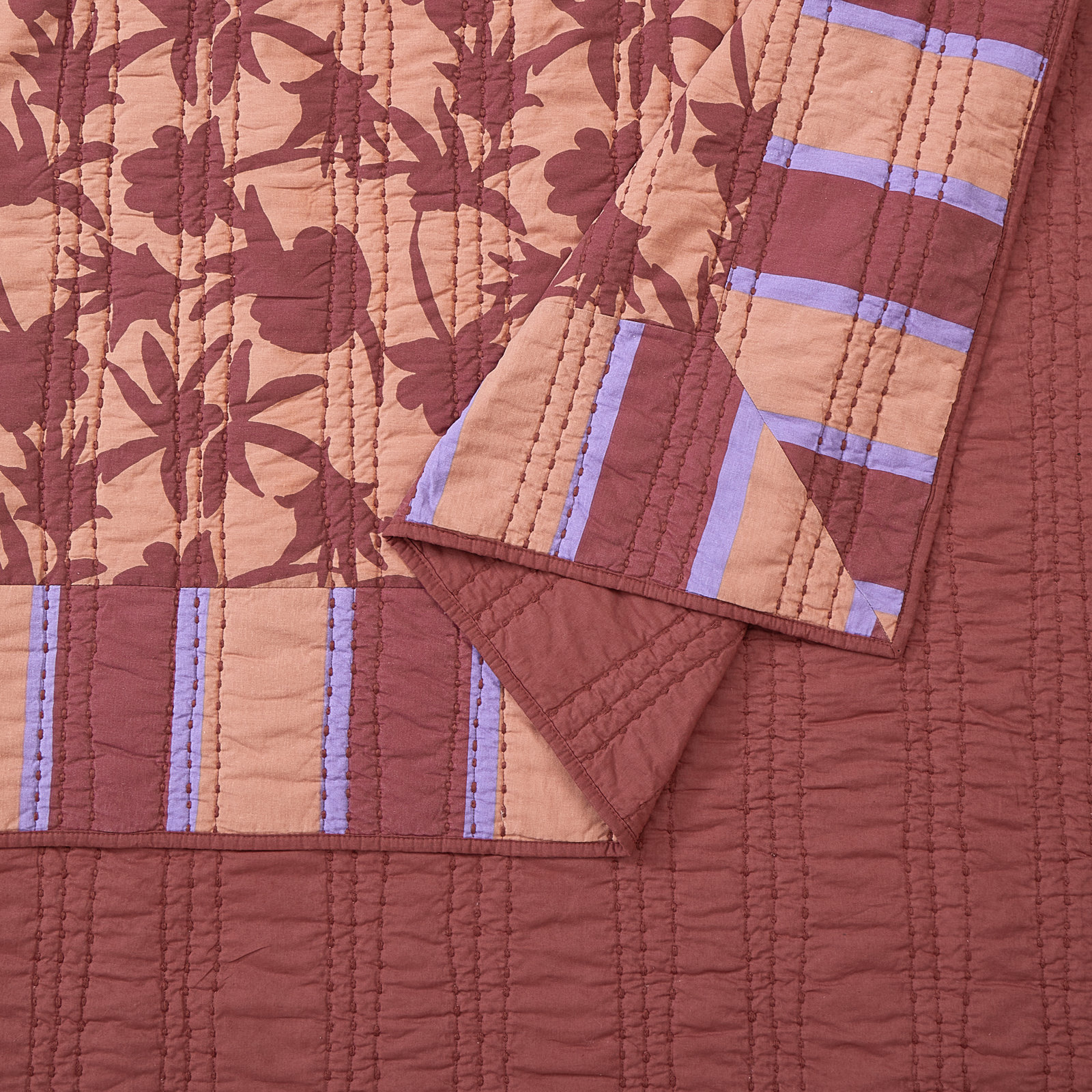 Natalia Cotton Quilt Set, Full/Queen Quilt + 2 Standard Shams